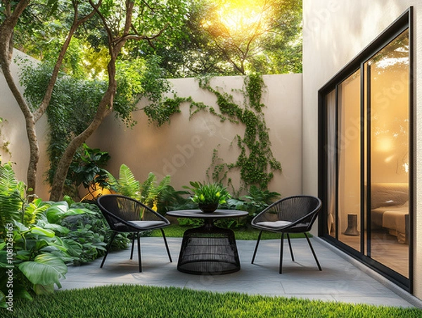 Fototapeta 住宅イメージ　小さな憩いのスペース