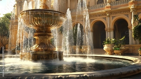 Obraz Majestic Palace of Versailles wallpaper, highlighting its elegant architectural beauty.