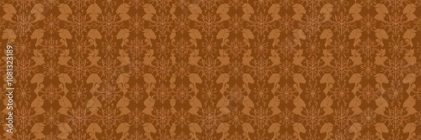 Fototapeta Abstract pattern of chocolate brown texture background card template, artistic, illustration