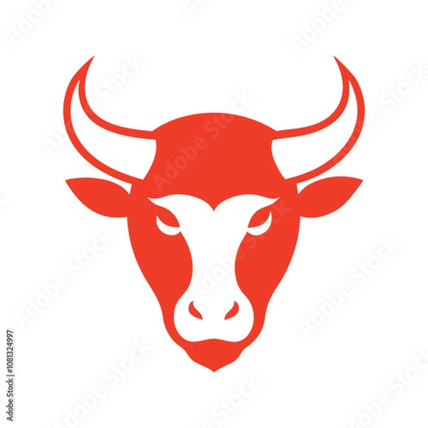 Obraz bull logo on a white background 