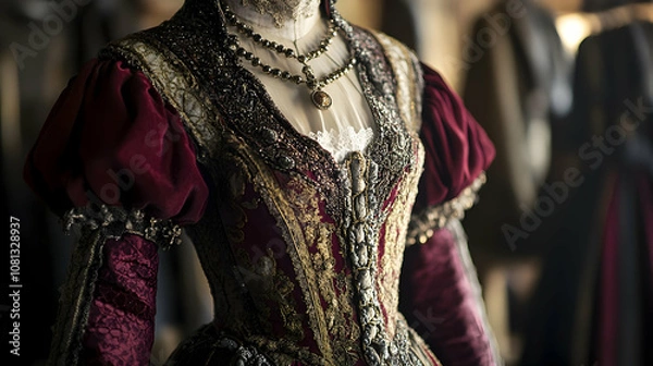 Obraz Tudor era attire with luxurious