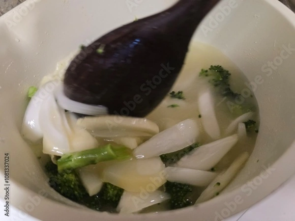 Fototapeta stir fried vegetables