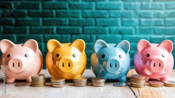 Fototapeta Effective budgeting strategies for saving money tools and techniques for financial success in a modern home environment