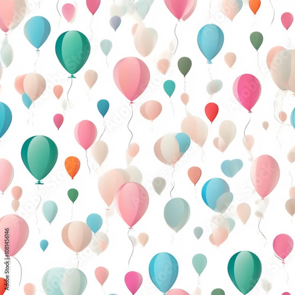 Obraz seamless pattern with balloons