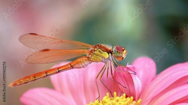 Obraz Dragonfly on Flower