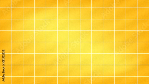 Fototapeta Yellow Gradient Background with White Grid