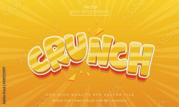 Obraz Crunch text effect