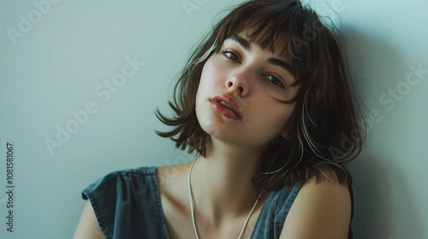 Obraz 若い女性のファッションモデル