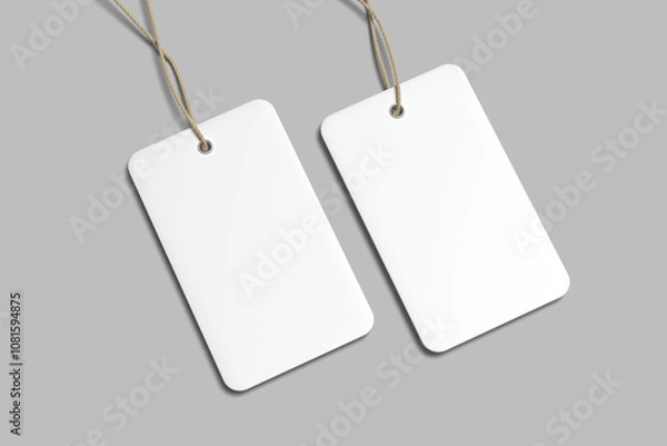 Fototapeta Label Tag Blank Mockup