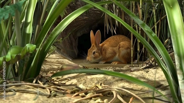 Obraz rabbit in the woods
