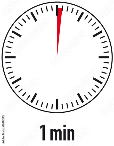 Fototapeta 1 minute