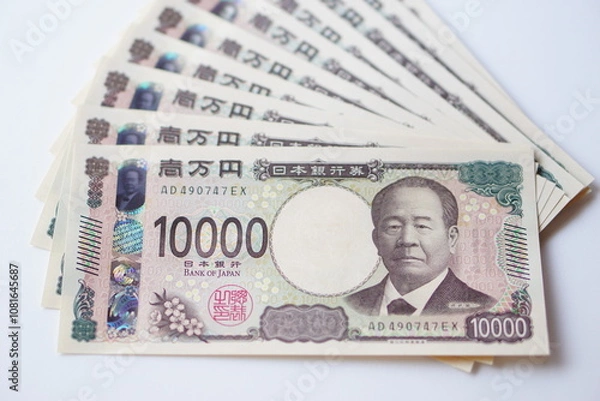 Fototapeta 新紙幣の一万円札