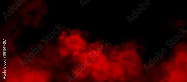 Obraz red smoke abstract background illustration 
