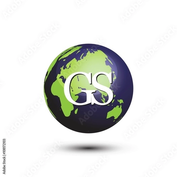 Obraz innitial letter globe logo vector