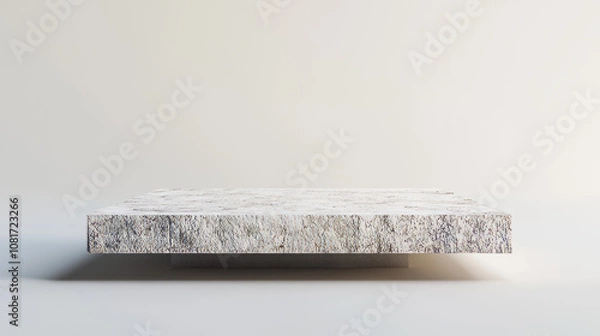 Obraz A simple, clean design with a stone platform on a plain background. Perfect for showcasing your product in a 3D rendering. You can add your own text around it.