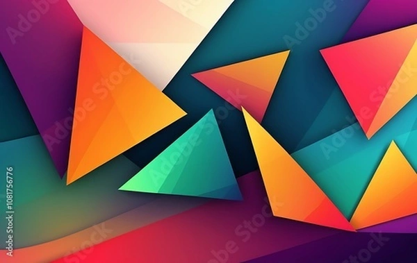 Fototapeta Geomatical shape set abstract background