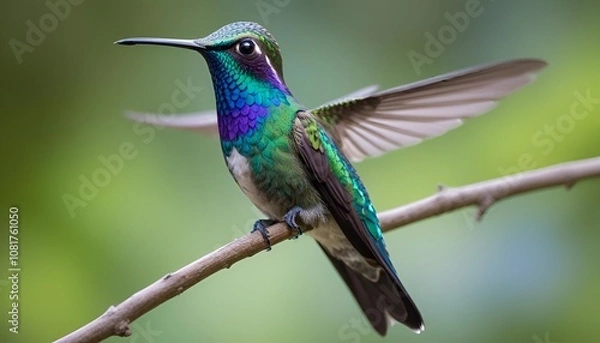 Obraz hummingbird on a branch
