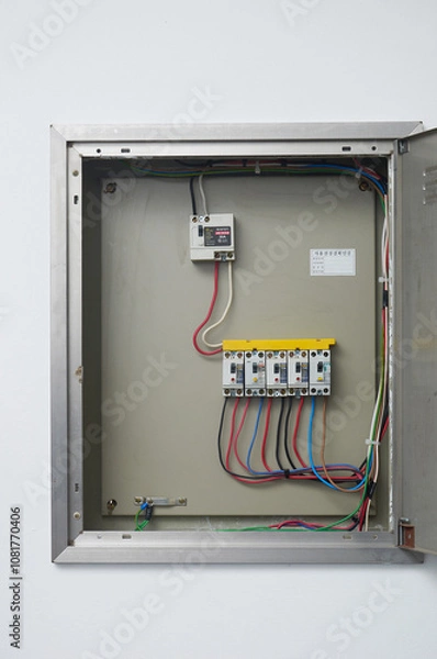 Obraz 사무실 분전함 전기누전차단기들