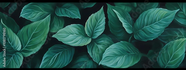 Fototapeta Fresh Mint Composition