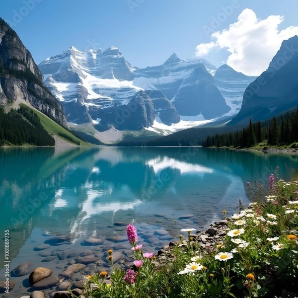 Obraz Lake in the mountains