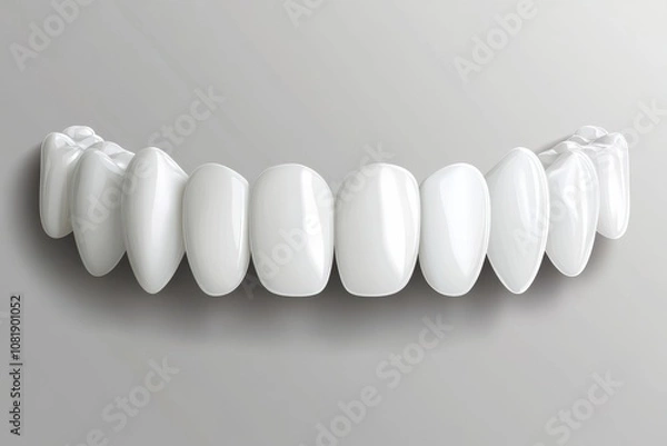 Fototapeta Realistic Vector Illustration of a Curved Row of Clean White Trees for Nature Designs