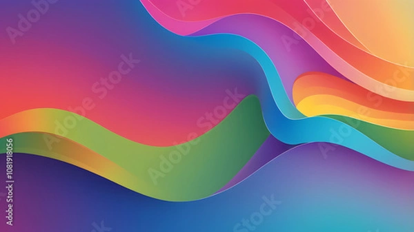 Fototapeta abstract colorful background,  abstract rainbow background, ai 