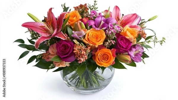 Fototapeta Fresh Colorful Bouquet Arrangement for Any Occasion