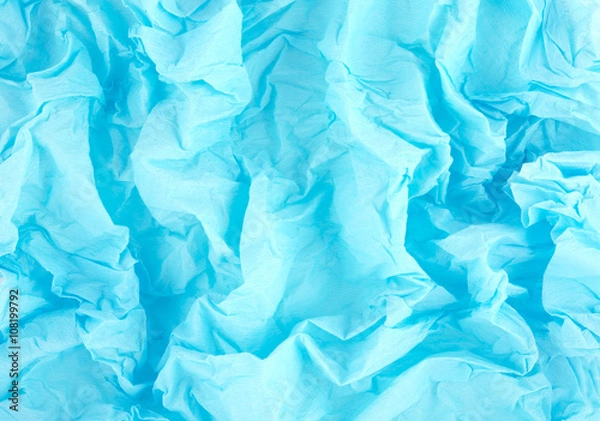 Obraz Голубая мятая бумага