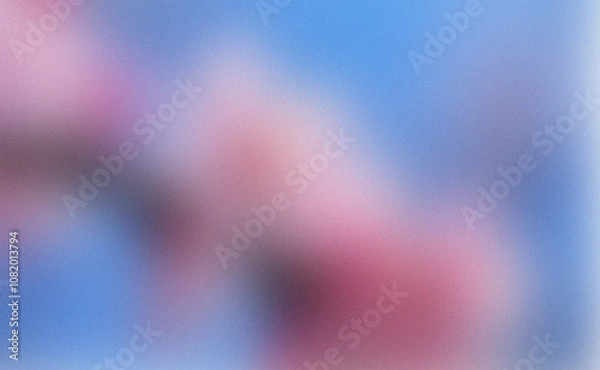 Fototapeta Gradient Background with Pink and Grain Texture