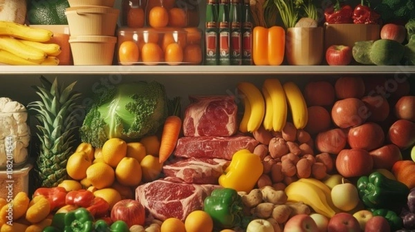 Obraz The Colorful Fridge Fullness.