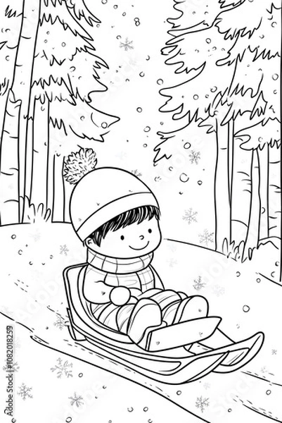 Obraz child in the snow