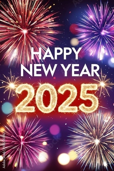 Fototapeta Celebrate the New Year 2025: Exciting Ways to Ring in a Fresh Start with Joy and Hope