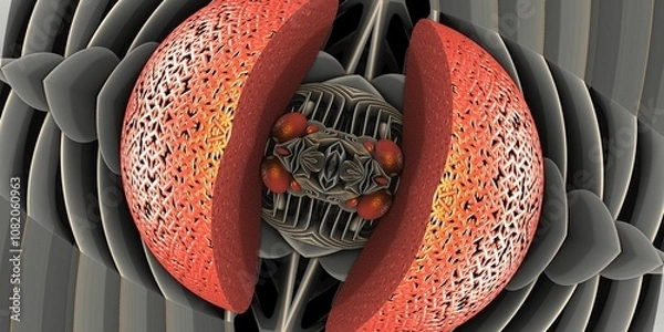 Obraz 3D illustration artwork of virtual scenery