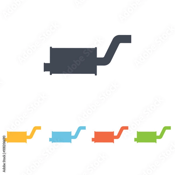 Obraz exhaust pipe icon