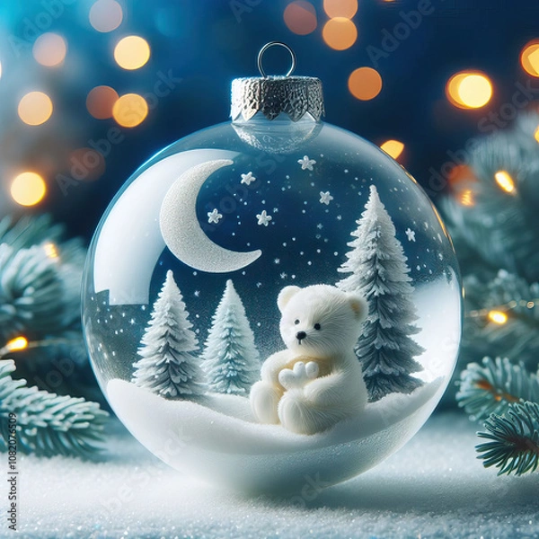 Fototapeta boule de Noël décoration