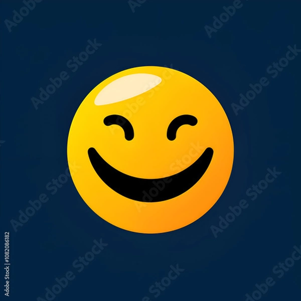 Obraz smiley face in the night