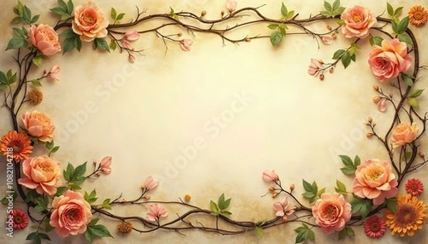 Obraz frame of flowers