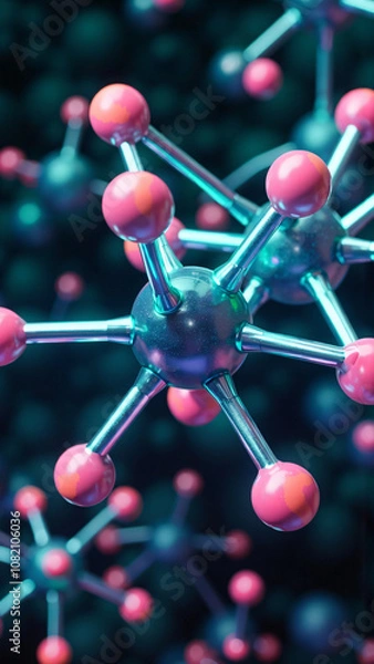 Fototapeta Dynamic Molecular Structure in a Natural Setting