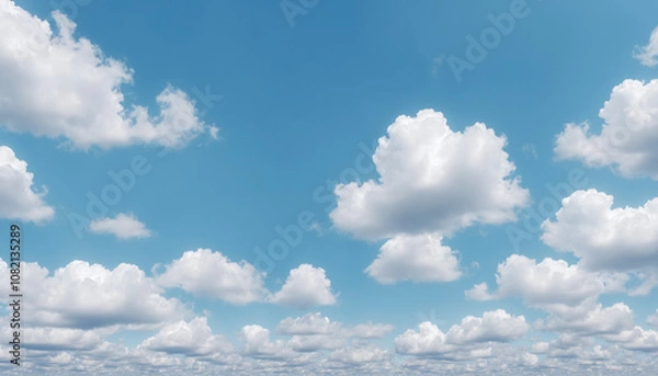 Obraz blue sky with clouds