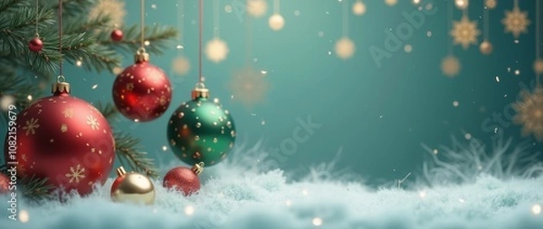 Fototapeta Christmas Visual, New Year Visual Designs - Christmas Background.