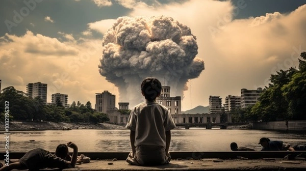 Obraz The Timeless Message of Love and Peace: Reflections on the Hiroshima Atomic Bombing --  AR Edition