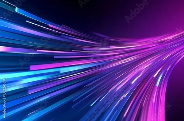 Fototapeta Abstract background with colorful lines and a sense of motion