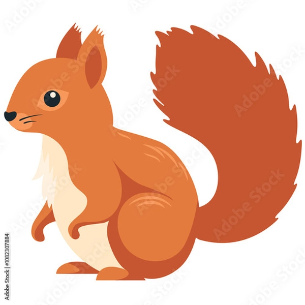 Fototapeta squirrel on a tree