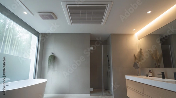 Fototapeta エアコンのある浴室