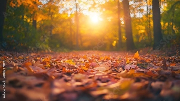 Fototapeta Autumn Leaves Path