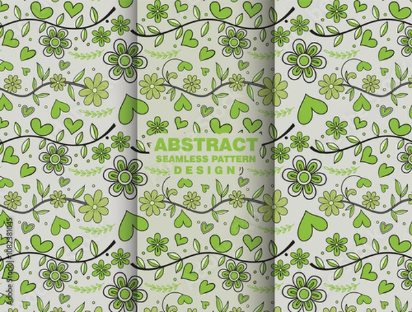 Fototapeta Modern floral vector illustration textile pattern design