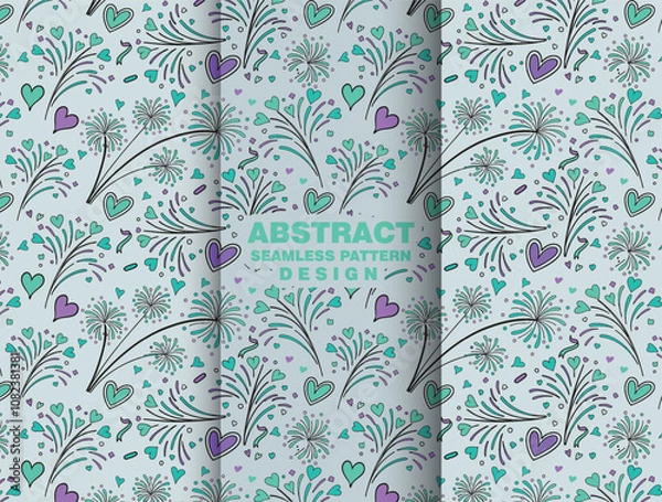 Fototapeta Modern celebration party print textile pattern design