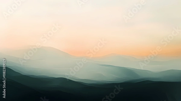 Obraz sunrise in the mountains