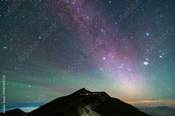 Fototapeta 白馬岳の星空