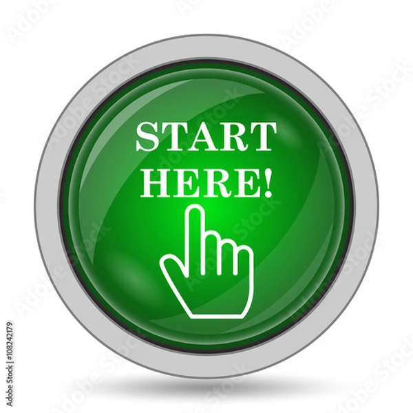 Obraz Start here icon